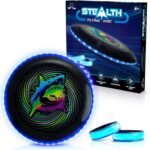 Stealth Flying Frisbee LED Disc - Black/Blue