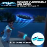 Stealth Flying Frisbee LED Disc - Black/Blue - Image 2