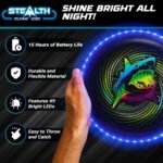 Stealth Flying Frisbee LED Disc - Black/Blue - Image 3