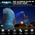 Stealth Flying Frisbee LED Disc - Black/Blue - Image 4