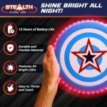 Stealth Flying Frisbee LED Disc - Blue/Red - Image 2