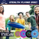 Stealth Flying Frisbee LED Disc - Blue/Red - Image 6